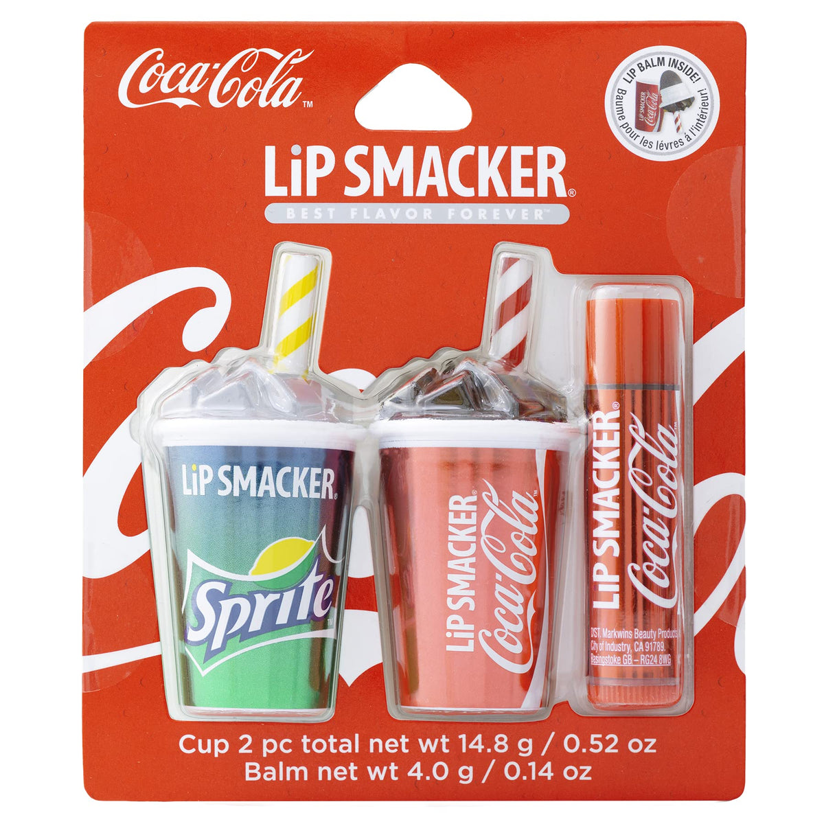 Coca-Cola flavour lip balm with iconic logo
