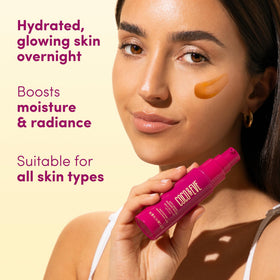 Coco & Eve Anti-Aging Tanning Serum texture on skin