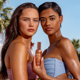 Coco & Eve Antioxidant Glow Shimmer Body Oil with pearlescent minerals
