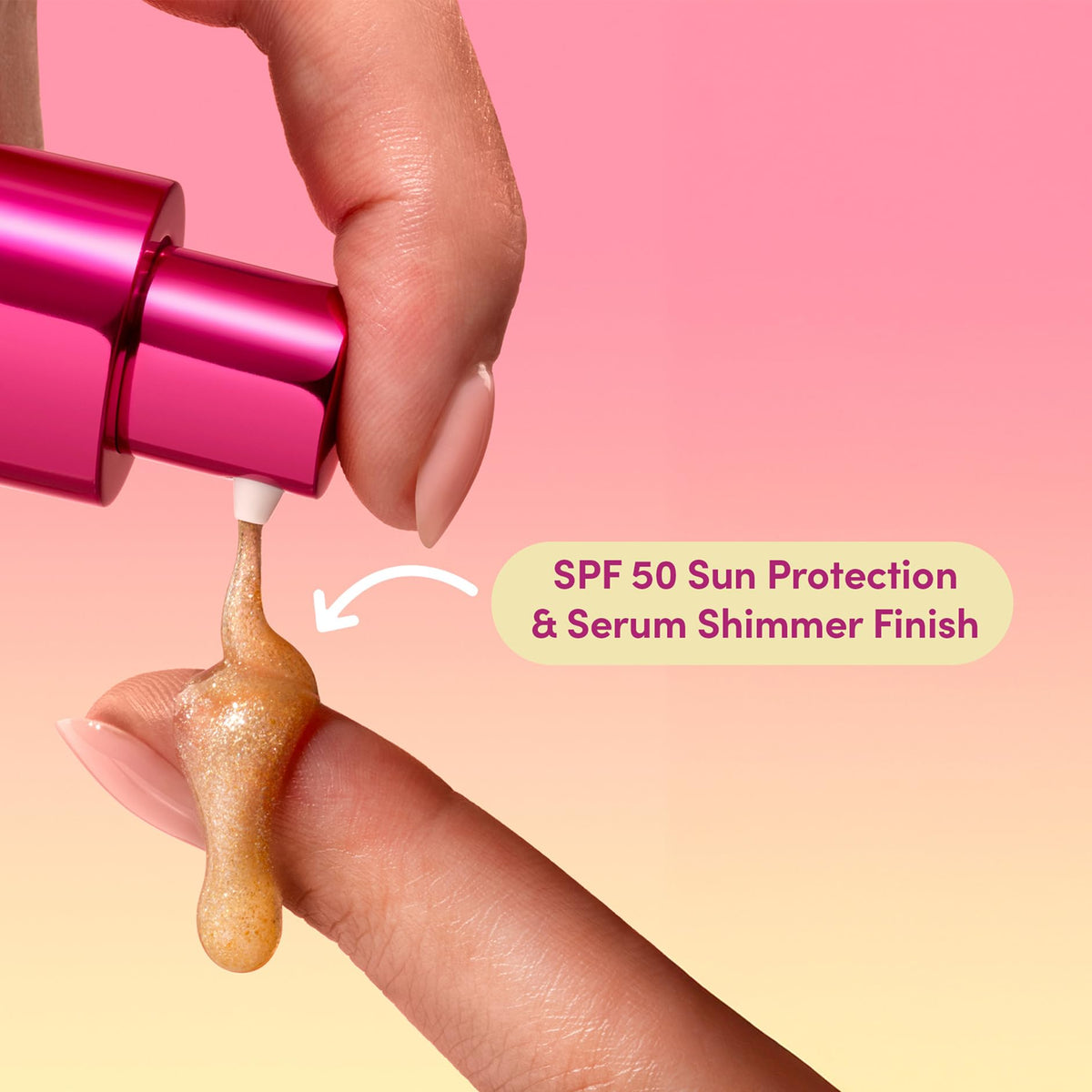 Coco & Eve Body Highlighter SPF 50 with tropical mango fragrance