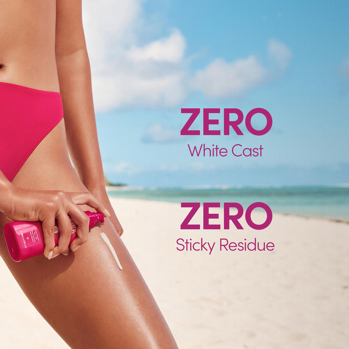 Coco & Eve Coconut Milk Body Sunscreen SPF 50 application on skin