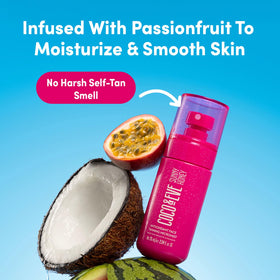 Coco & Eve Face Tanning Micromist close-up of mist spray