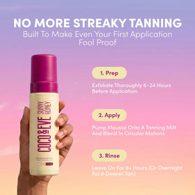 Coco & Eve Sunny Honey Bronzing Self Tanner Mousse texture close-up