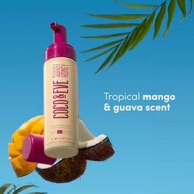 Coco & Eve Sunny Honey Bronzing Self Tanner Mousse with application mitt