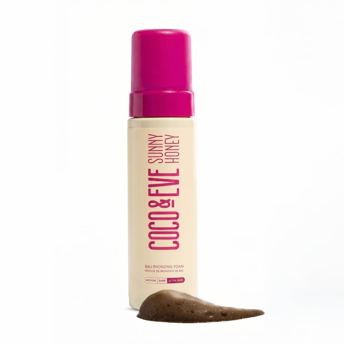 Coco & Eve Sunny Honey Self Tanner Foam bottle front view