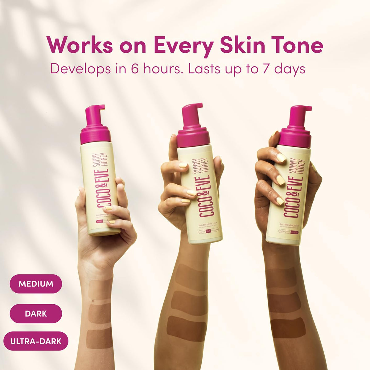 Coco & Eve Sunny Honey Self Tanner Foam with tanning mitt