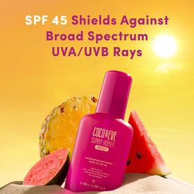 Coco & Eve Tan support Body Oil SPF45 texture close-up