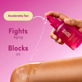 Coco & Eve Tan support Body Oil SPF45 with tropical fruits