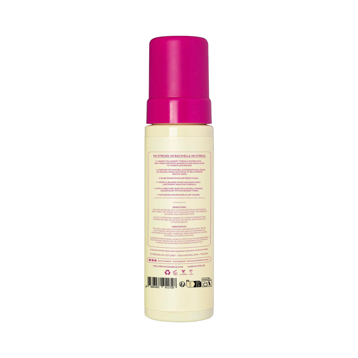 Coco & Eve tanning mousse bottle with pump