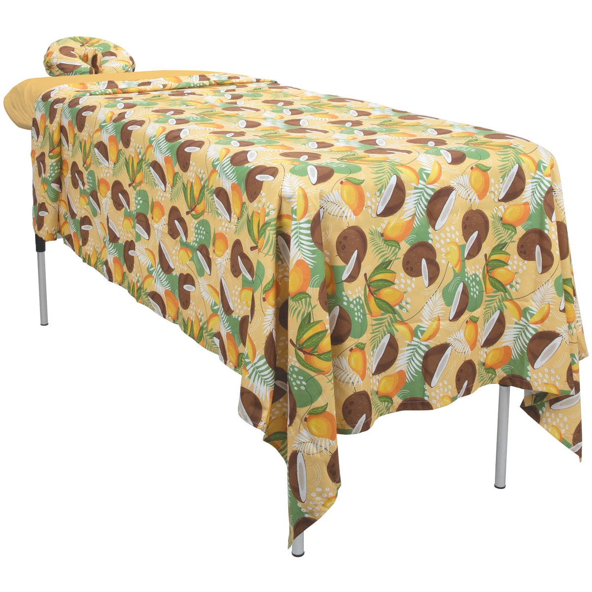 Coco Mango patterned flat sheet from ForPro Massage Sheet Set