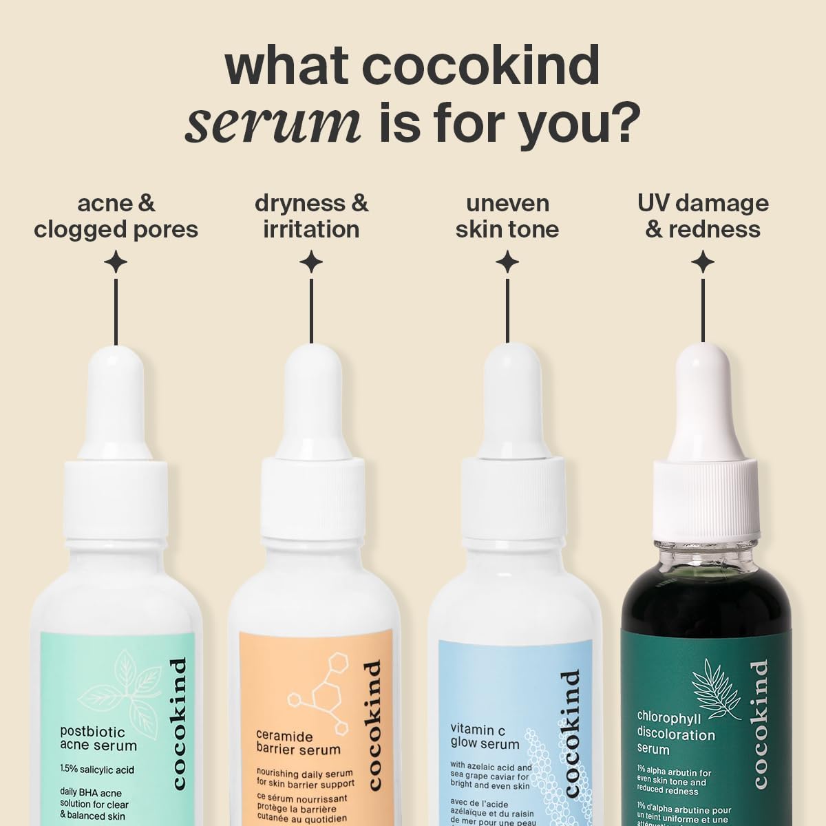 Cocokind Ceramide Barrier Serum with fresh ingredients