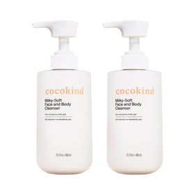 Cocokind Milky Soft Face & Body Cleanser front view, 13.5 fl oz