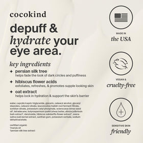 Cocokind Revitalizing Eye Cream 50g size comparison