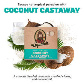 Coconut Castaway bar soap from Dr. Squatch