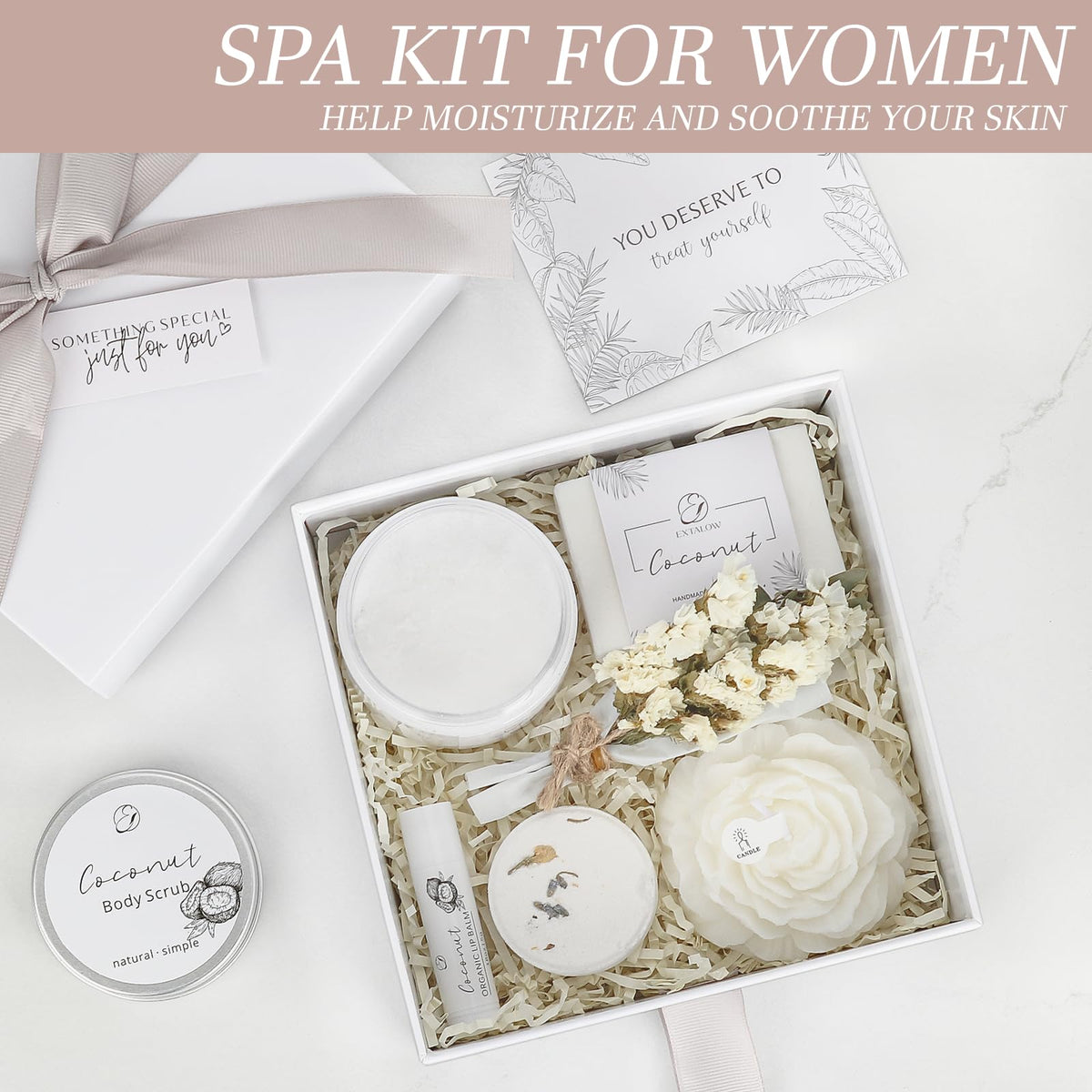 Coconut Handmade Soap Bar from EXTALOW Spa Gift Set