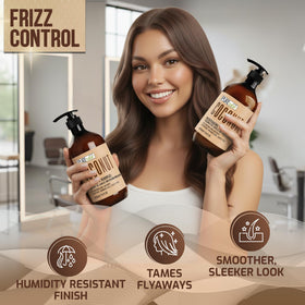 Coconut Shampoo and Conditioner Set displayed together