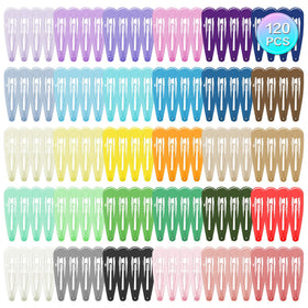 cocplok colorful snap hair clips assorted colours front view