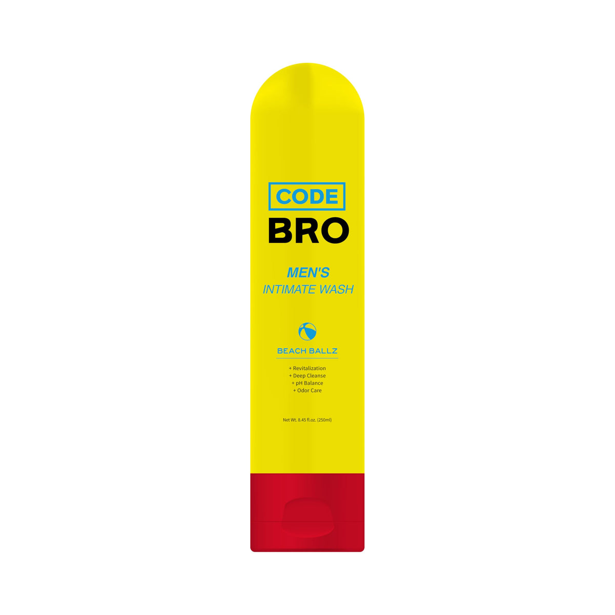 Code Bro Beach Ballz Men's Intimate Wash 250ml bottle front view