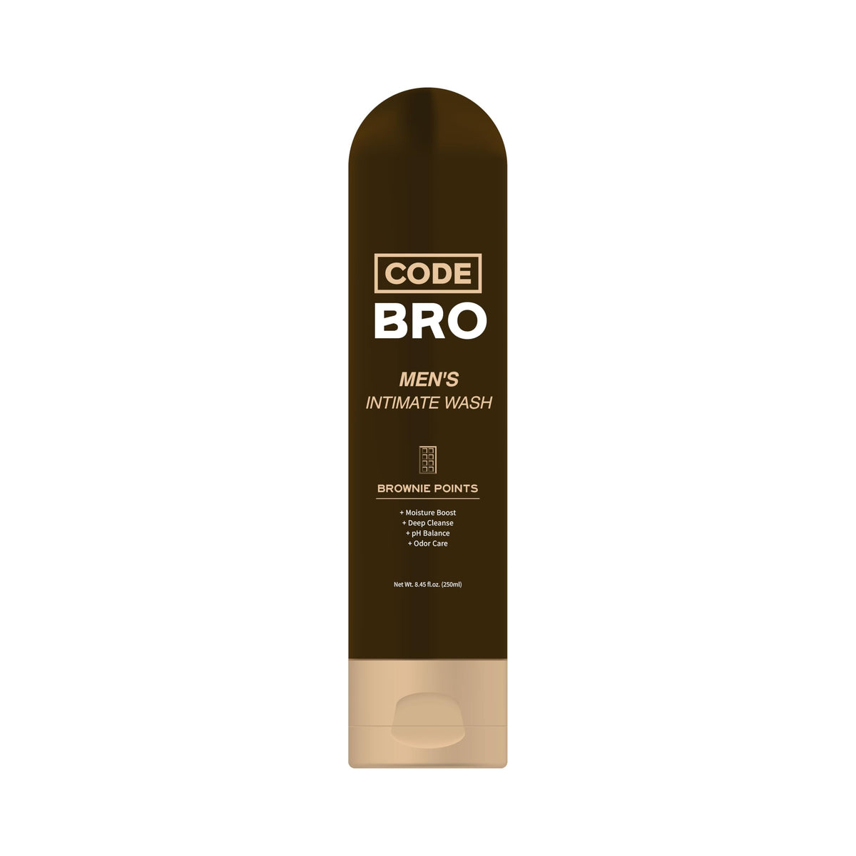 Code Bro Men's Intimate Wash Brownie Point 250ml front view
