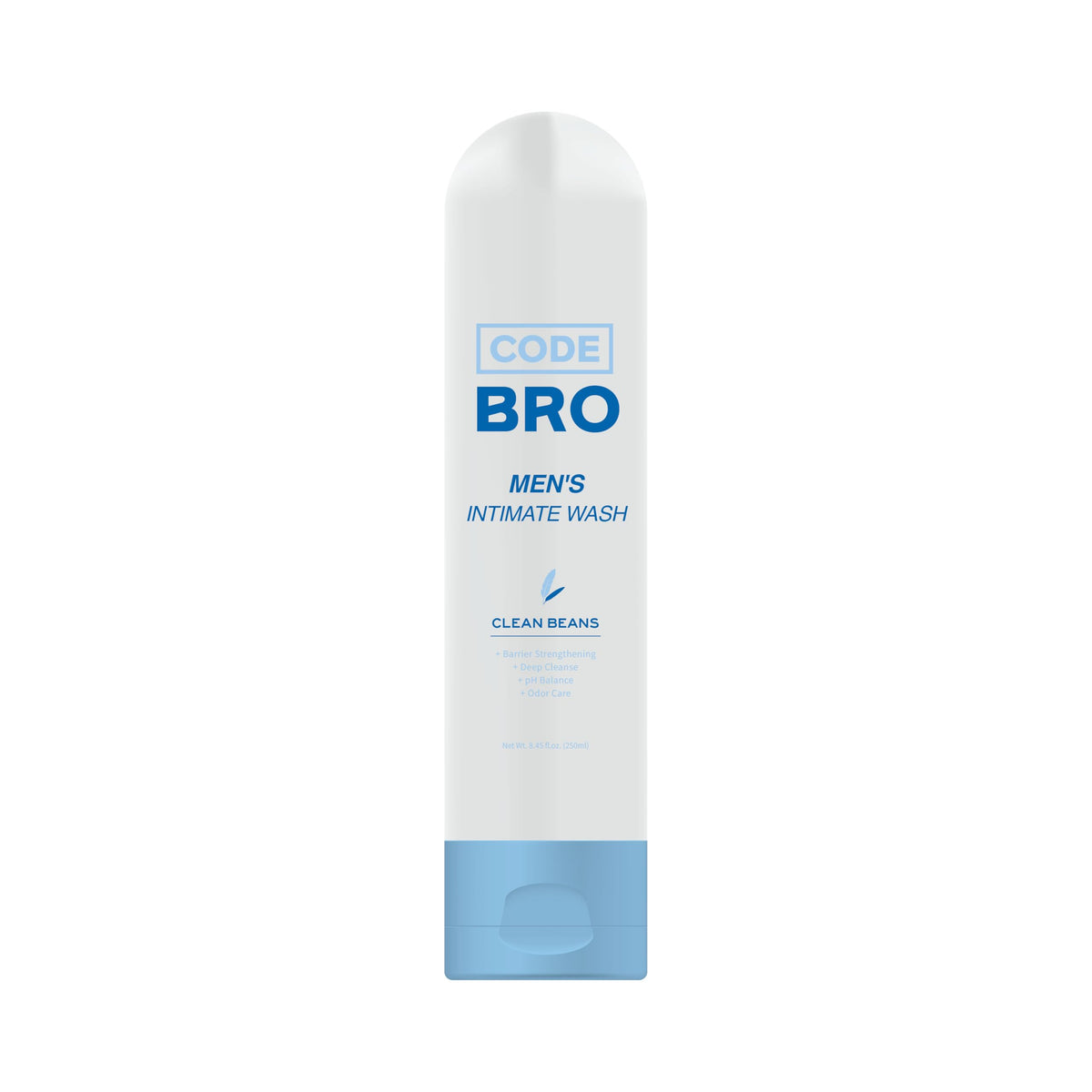 Code Bro Men's Intimate Wash Clean Beans 250ml front view