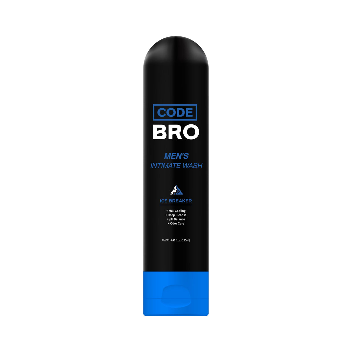 Code Bro Men's Intimate Wash Ice Breaker 250ml front view