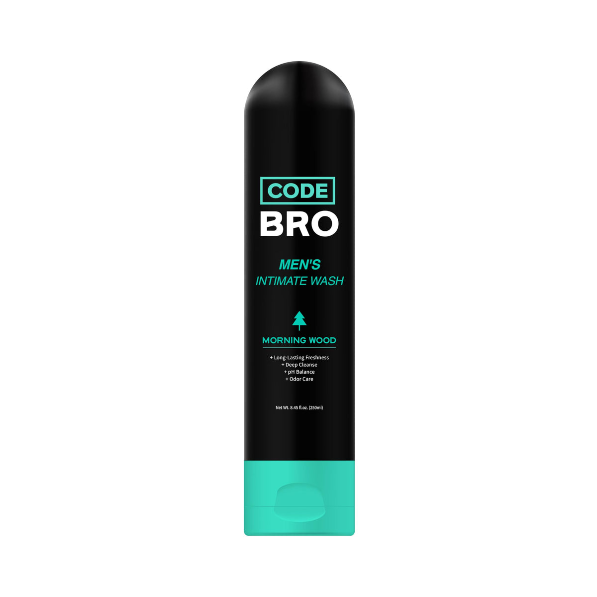 Code Bro Men's Intimate Wash Morning Wood 250ml front view