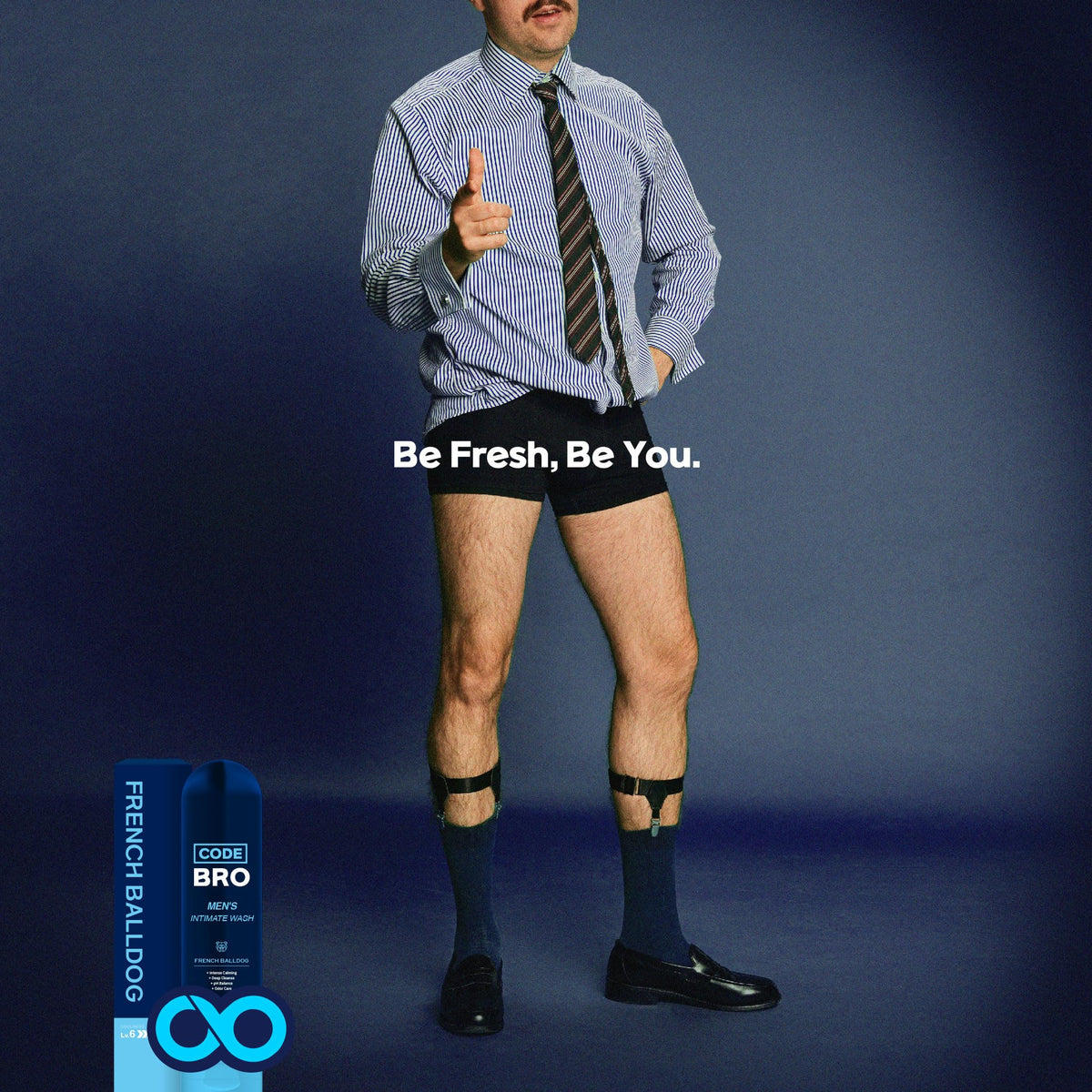 Code Bro Men's Intimate Wash packaging side view