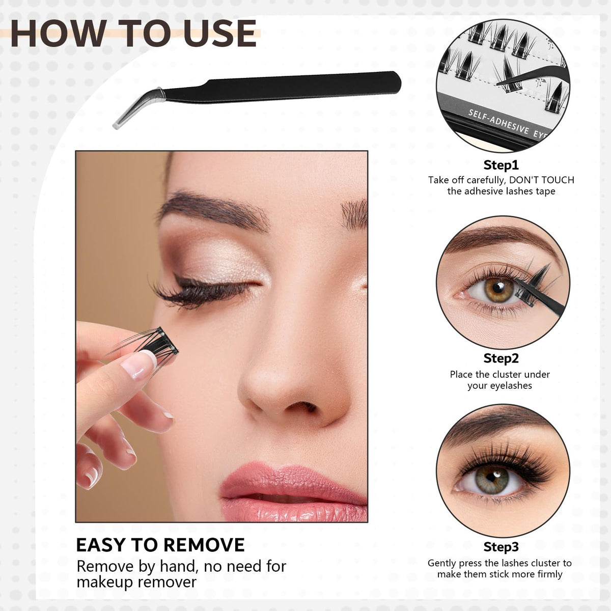 CoFier lash tweezer included in the kit