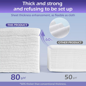 cokoness Disposable Face Towel 600 Count multi-purpose usage