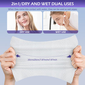 cokoness Disposable Face Towels stacked for display