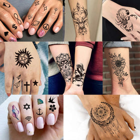 COKTAK temporary tattoos collection with star and moon designs