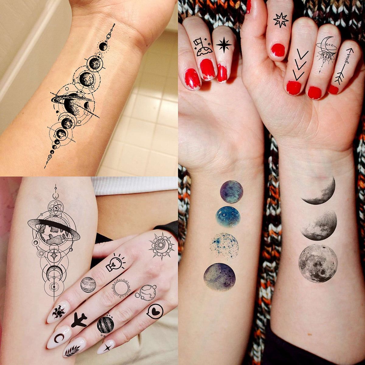 COKTAK temporary tattoos displayed on a colorful background