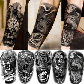 COKTAK temporary tattoos displayed on a skin surface, showcasing realistic appearance