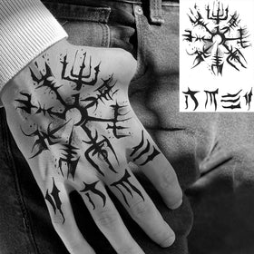 COKTAK temporary tattoos displayed on a table