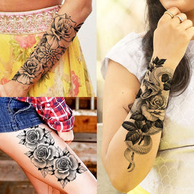 COKTAK temporary tattoos in packaging displaying various designs