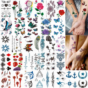 COKTAK temporary tattoos packaging displaying all 64 sheets