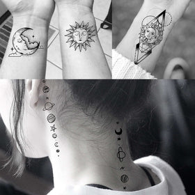 COKTAK temporary tattoos packaging with vibrant designs