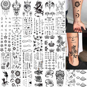 COKTAK temporary tattoos showing realistic floral patterns