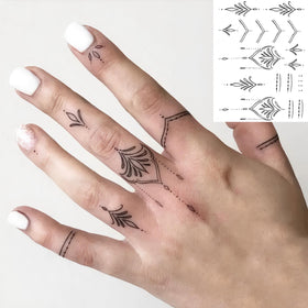 COKTAK temporary tattoos showing sun and moon designs