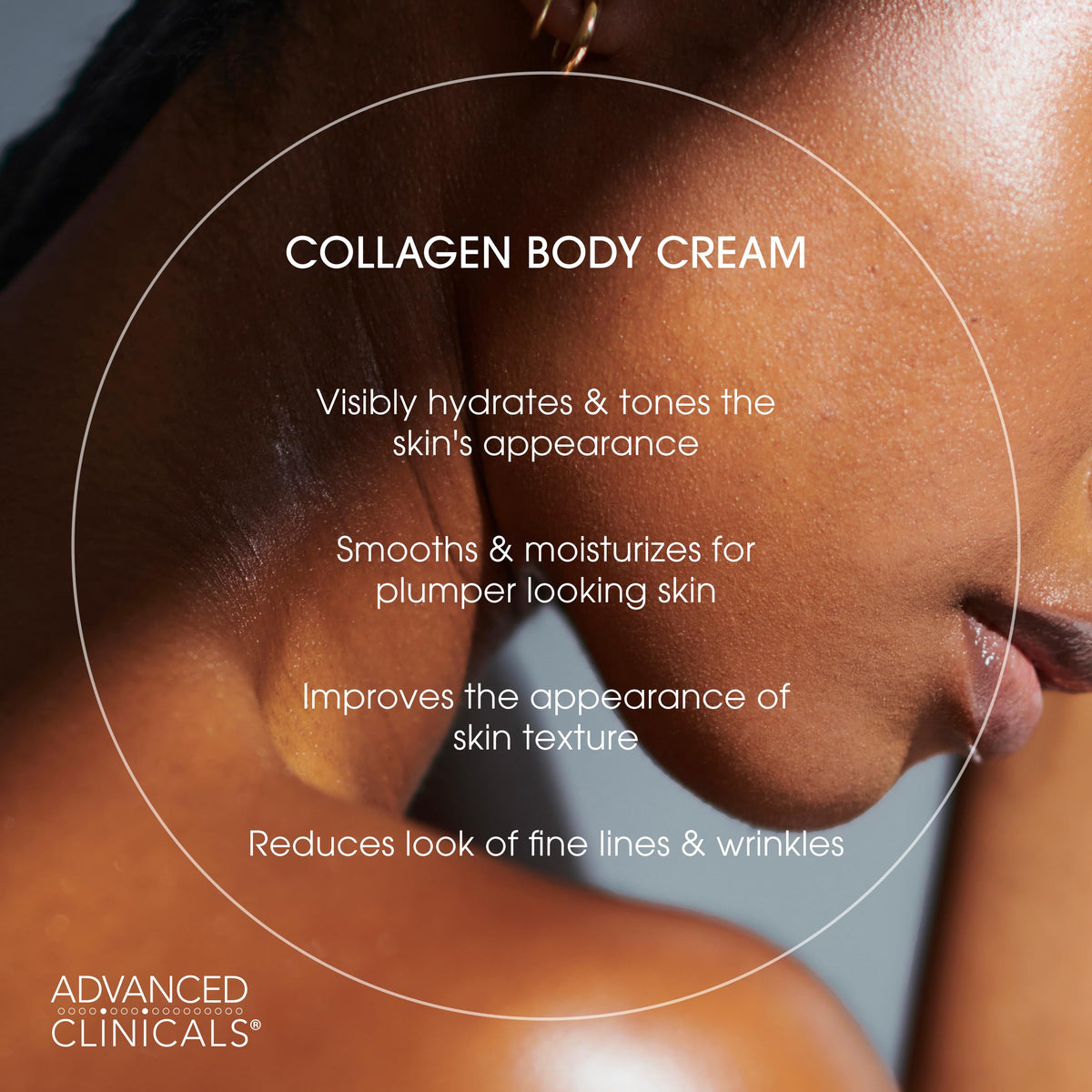 Collagen Cream Body Lotion bottle side view