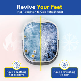 Collapsible foot soaking tub with acupressure bumps