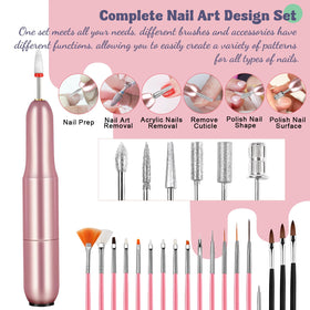 Collection of 36 glitter powders in Klemon Nail Kit