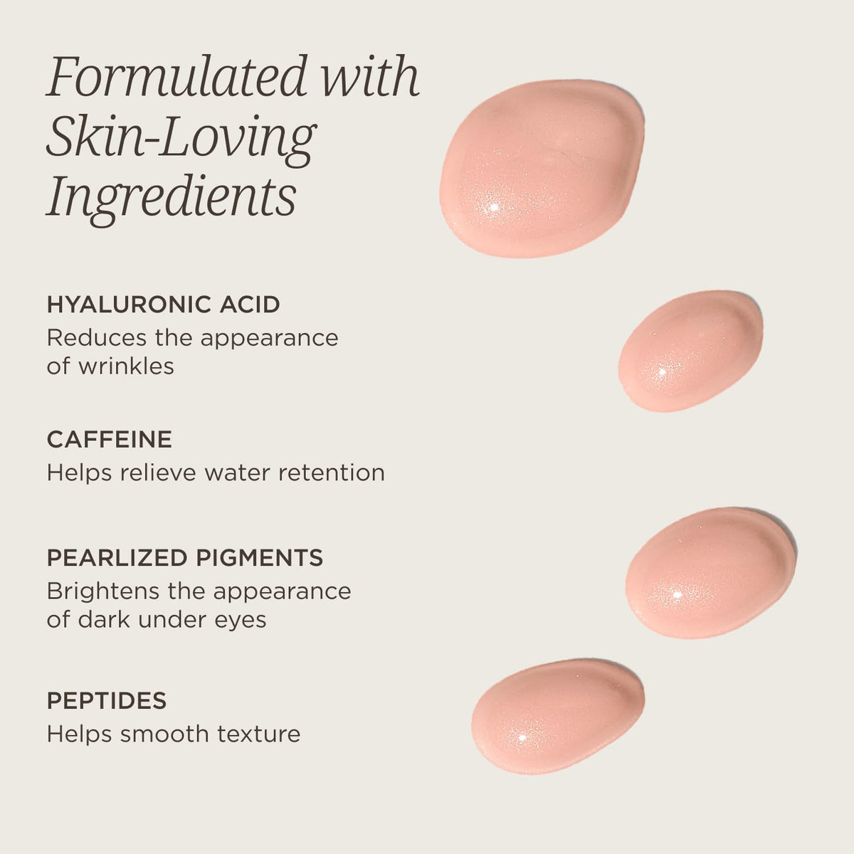 COLLEEN ROTHSCHILD Illuminating Tinted Eye Cream application on skin