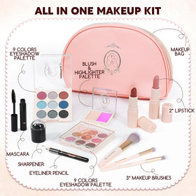 Color Nymph 18-color eyeshadow palette in pink makeup kit