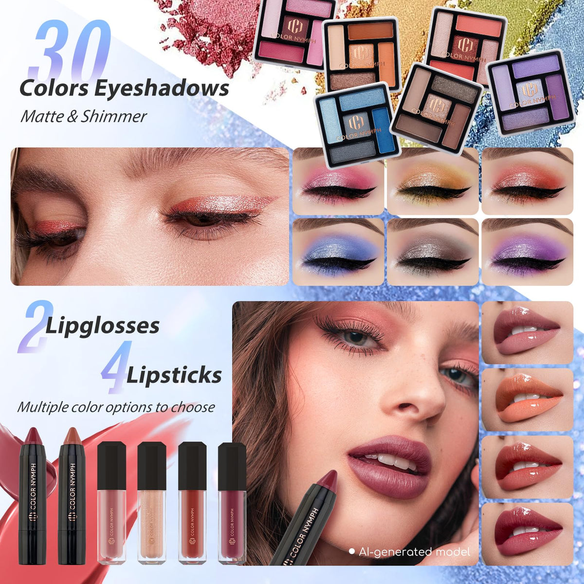 Color Nymph 35 colours eyeshadow palette