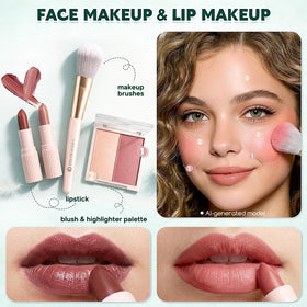 Color Nymph lipstick and eyeliner in kit