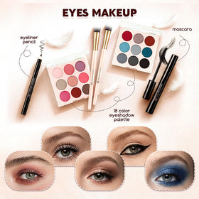Color Nymph makeup brushes included in the kit