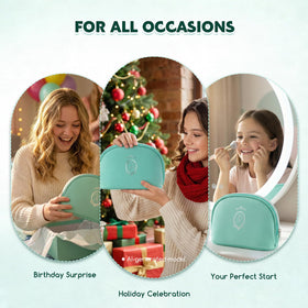Color Nymph makeup kit displayed on a vanity