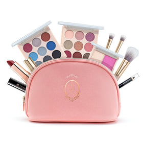 Color Nymph Makeup Kit for Teen Girls, pink cosmetic set front view