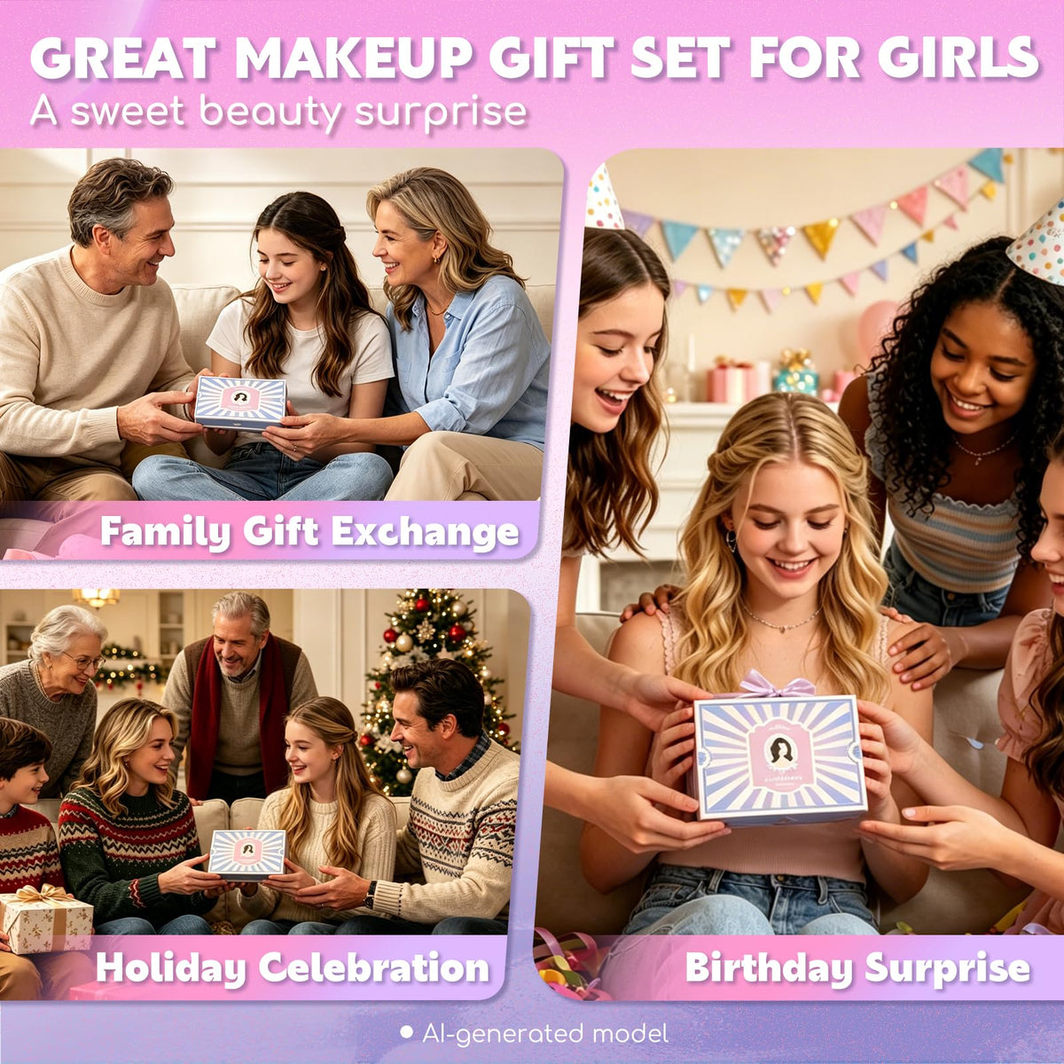 Color Nymph Makeup Kit with all tools and shades neatly arranged